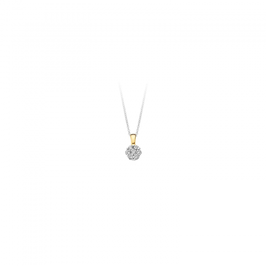 BLUSH 6604BDI GOUDEN HANGER BICOLOR MET DIAMANT 0.11CT.