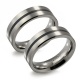 BOCCIA 0101-14 TITANIUM RING ZWART EMAILLE MAT