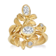 RABINOVICH 77603342 GOUD OP ZILVEREN RING MET WITTE TOPAAS GLOWING LEAVES RABINOVICH 77603342 GOUD OP ZILVEREN RING MET WITTE TOPAAS GLOWING LEAVES