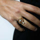 RABINOVICH 77603342 GOUD OP ZILVEREN RING MET WITTE TOPAAS GLOWING LEAVES RABINOVICH 77603342 GOUD OP ZILVEREN RING MET WITTE TOPAAS GLOWING LEAVES