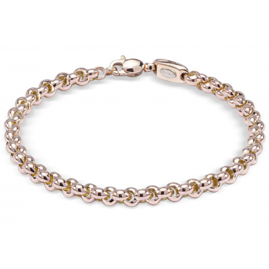 MONZARIO 1183-A ROSÉ 14K. ROSÉGOUDEN ARMBAND JASSERON SCHAKEL MONZARIO 1183-A ROSÉ 14K. ROSÉGOUDEN ARMBAND JASSERON SCHAKEL