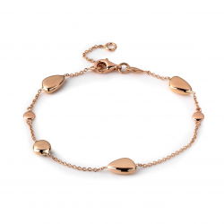 MONZARIO 1090-A ROSÉ 14K. ROSÉGOUDEN ARMBAND FANTASIE SCHAKEL