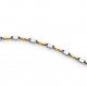 MONZARIO 1182-A BIC 14K. GOUDEN ARMBAND BICOLOR FANTASIE SCHAKEL MONZARIO 1182-A BIC 14K. GOUDEN ARMBAND BICOLOR FANTASIE SCHAKEL