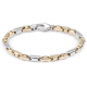 MONZARIO 596-A BIC 14K. GOUDEN ARMBAND BICOLOR FANTASIE SCHAKEL