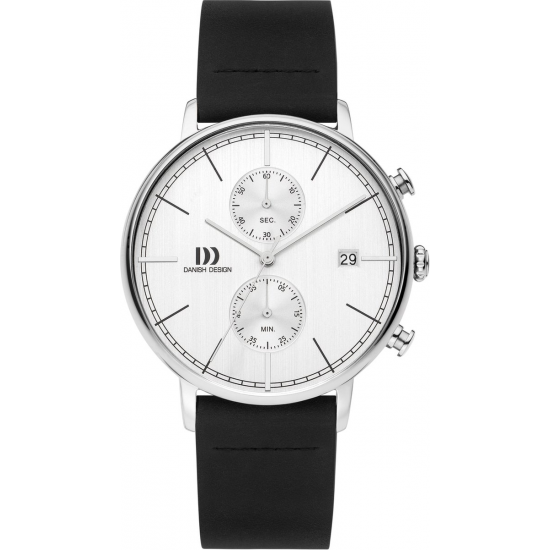 DANISH DESIGN IQ12Q1290 HERENHORLOGE STAAL CHRONOGRAAF KOLTUR CHRONO ii