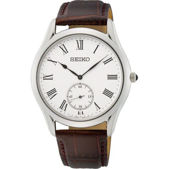 SALE Het Seiko SRK049P1 Herenhorloge heeft een edelstalen kast