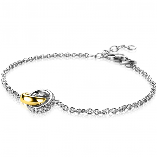 ZINZI ZIA2102 VERGULD ZILVEREN ARMBAND MET ZIRKONIA ZINZI ZIA2102 VERGULD ZILVEREN ARMBAND MET ZIRKONIA