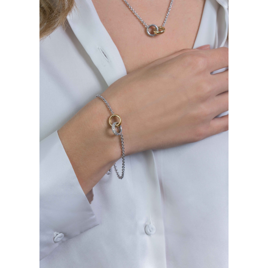 ZINZI ZIA2102 VERGULD ZILVEREN ARMBAND MET ZIRKONIA ZINZI ZIA2102 VERGULD ZILVEREN ARMBAND MET ZIRKONIA