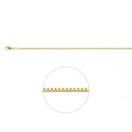 HUISCOLLECTIE 4003912 14 KARAAT GEELGOUDEN COLLIER VENETIAANS 50 CM.