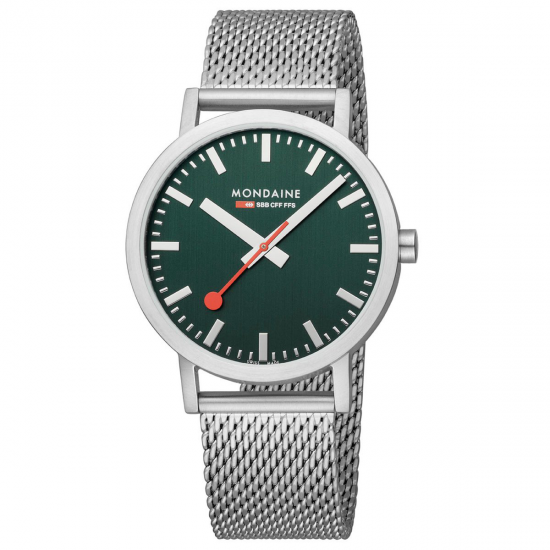 MONDAINE M660.30360.60SJB HORLOGE STAAL CLASSIC 40 MM