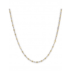 MONZARIO 1182-C BIC 14K. GOUDEN COLLIER  BICOLOR FANTASIE SCHAKEL