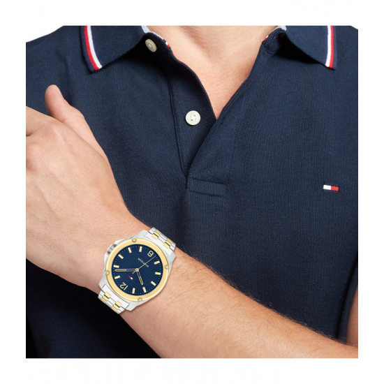 TOMMY HILFIGER TH1710507 HERENHORLOGE STAAL BICOLOR JASON TOMMY HILFIGER TH1710507 HERENHORLOGE STAAL BICOLOR JASON