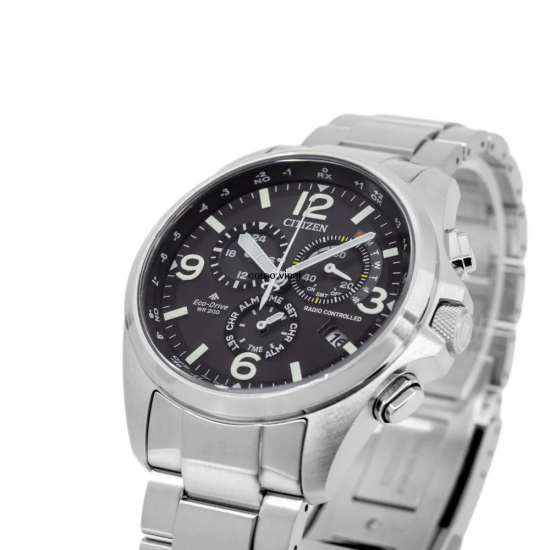 CITIZEN CB5920-86E HERENHORLOGE ECO-DRIVE STAAL RADIO CONTROLLED WERELDTIJDEN