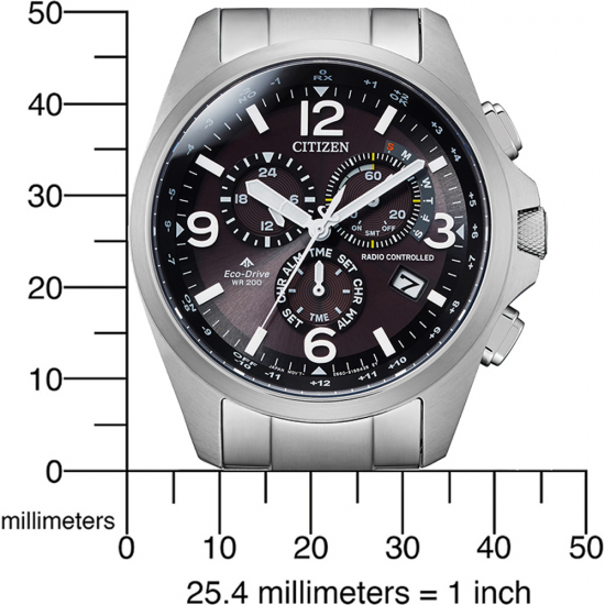 CITIZEN CB5920-86E HERENHORLOGE ECO-DRIVE STAAL RADIO CONTROLLED WERELDTIJDEN