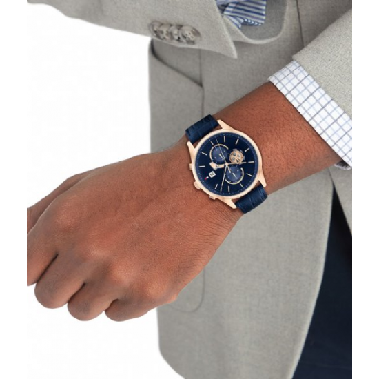 TOMMY HILFIGER TH1710503 HERENHORLOGE ROSÉ VERGULD STAAL WESTON