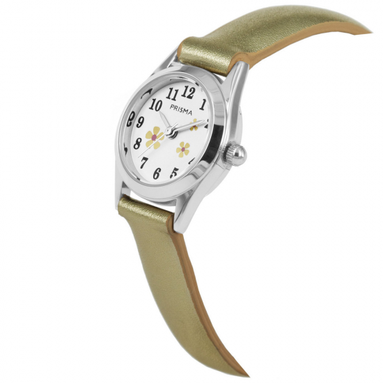 PRISMA CW.265 KINDERHORLOGE LITTLE FLOWER YELLOW METALLIC