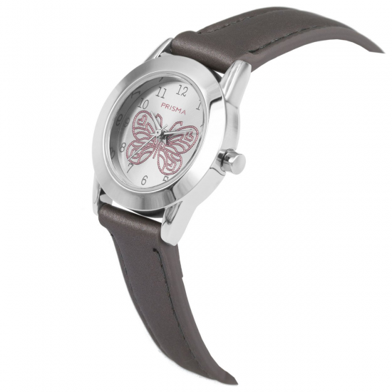 PRISMA CW.186 KINDERHORLOGE BUTTERFLY COOL GRIJS PRISMA CW.186 KINDERHORLOGE BUTTERFLY COOL GRIJS