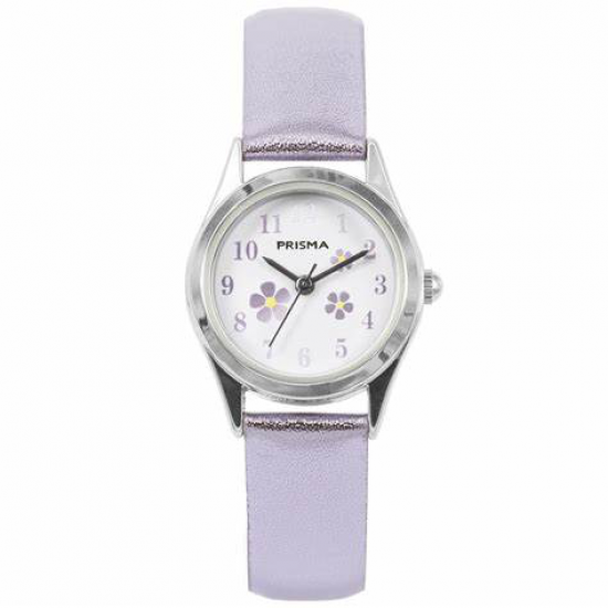PRISMA CW.153 KINDERHORLOGE LITTLE FLOWER PURPLE METALLIC PRISMA CW.153 KINDERHORLOGE LITTLE FLOWER PURPLE METALLIC