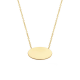 BLUSH 3134YGO GEELGOUDEN COLLIER MET PLAAT HANGER