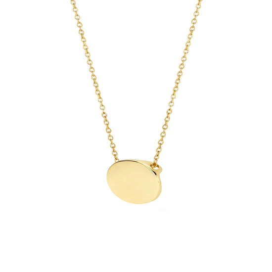 BLUSH 3134YGO GEELGOUDEN COLLIER MET PLAAT HANGER