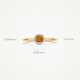 BLUSH 1636YDC GEELGOUDEN RING MET CITRIEN EN DIAMANT