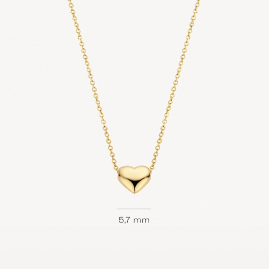 BLUSH 3062YGO GEELGOUDEN COLLIER HARTJE BLUSH 3062YGO GEELGOUDEN COLLIER HARTJE