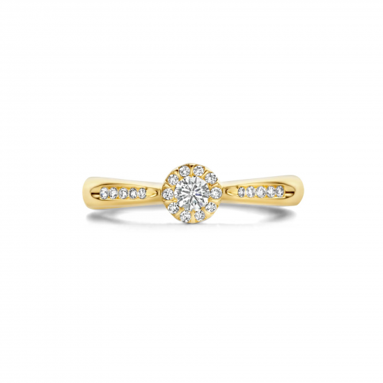 BLUSH 1633YDI GEELGOUDEN RING MET DIAMANT