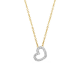 BLUSH 3608YDI GEELGOUDEN COLLIER MET HARTJE DIAMANT