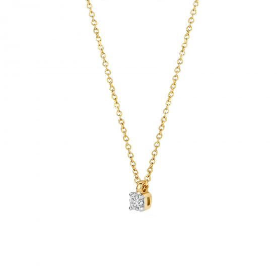 BLUSH 3610YDI GEELGOUDEN COLLIER MET HANGER DIAMANT