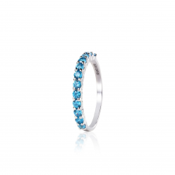 ZINZI ZIR827T ZILVEREN RING TURQUOISE ZIRKONIA SIDER 2+1 GRATIS