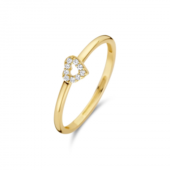 BLUSH 1231YZI GEELGOUDEN RING ZIRKONIA HART