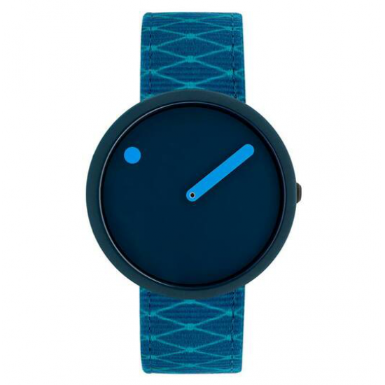 PICTO PTR44001-R002 KUNSTSTOF HORLOGE NAVY BLUE DIAL DEEP BLUE KUNSTSTOF BAND OCEAN GHOST NET PICTO PTR44001-R002 KUNSTSTOF HORLOGE NAVY BLUE DIAL DEEP BLUE KUNSTSTOF BAND OCEAN GHOST NET