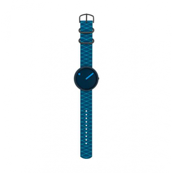 PICTO PTR44001-R002 KUNSTSTOF HORLOGE NAVY BLUE DIAL DEEP BLUE KUNSTSTOF BAND OCEAN GHOST NET PICTO PTR44001-R002 KUNSTSTOF HORLOGE NAVY BLUE DIAL DEEP BLUE KUNSTSTOF BAND OCEAN GHOST NET