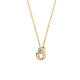 BLUSH 3609YDI GEELGOUDEN COLLIER MET HARTJE DIAMANT