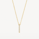 BLUSH 3133YZI GEELGOUDEN COLLIER MET HANGER ZIRKONIA