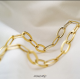 MONZARIO 858-C GEEL 14K. GEELGOUDEN COLLIER OVALE SCHAKELS MONZARIO 858-C GEEL 14K. GEELGOUDEN COLLIER OVALE SCHAKELS