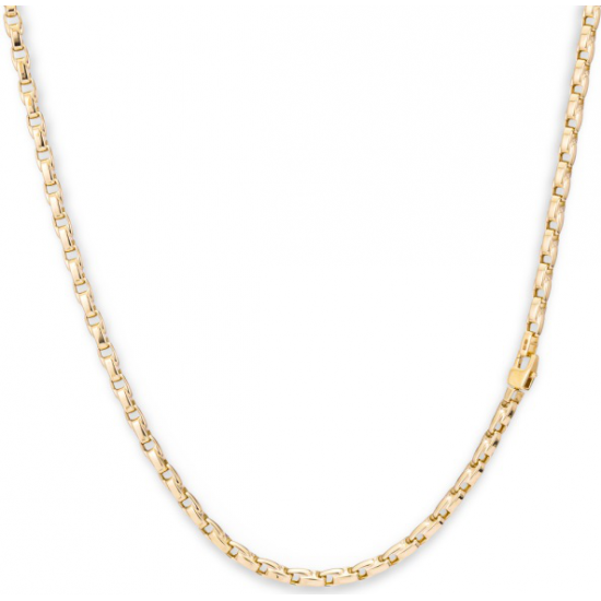 MONZARIO 1454-C GEEL 14K. GEELGOUDEN COLLIER OVALE SCHAKELS MONZARIO 1454-C GEEL 14K. GEELGOUDEN COLLIER OVALE SCHAKELS