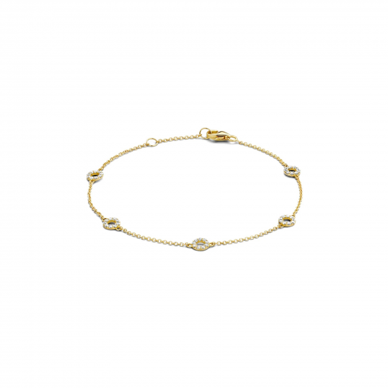 BLUSH 2200YZI GEELGOUDEN ARMBAND MET ZIRKONIA