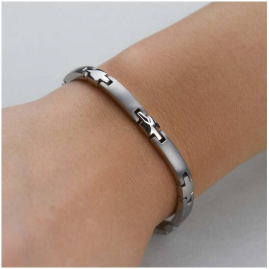 BOCCIA 03026-01 TITANIUM ARMBAND MAT-POLI