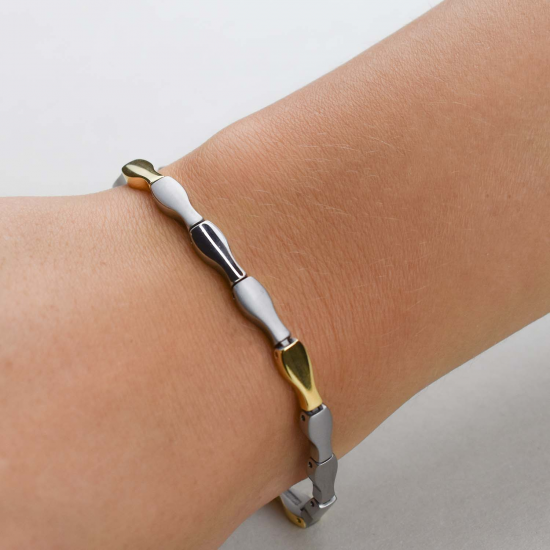 BOCCIA 03040-02 TITANIUM ARMBAND BICOLOR