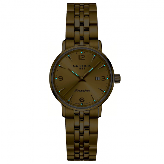 CERTINA C035.210.33.367.00 DS CAIMANO LADY VERGULD STAAL CERTINA C035.210.33.367.00 DS CAIMANO LADY VERGULD STAAL