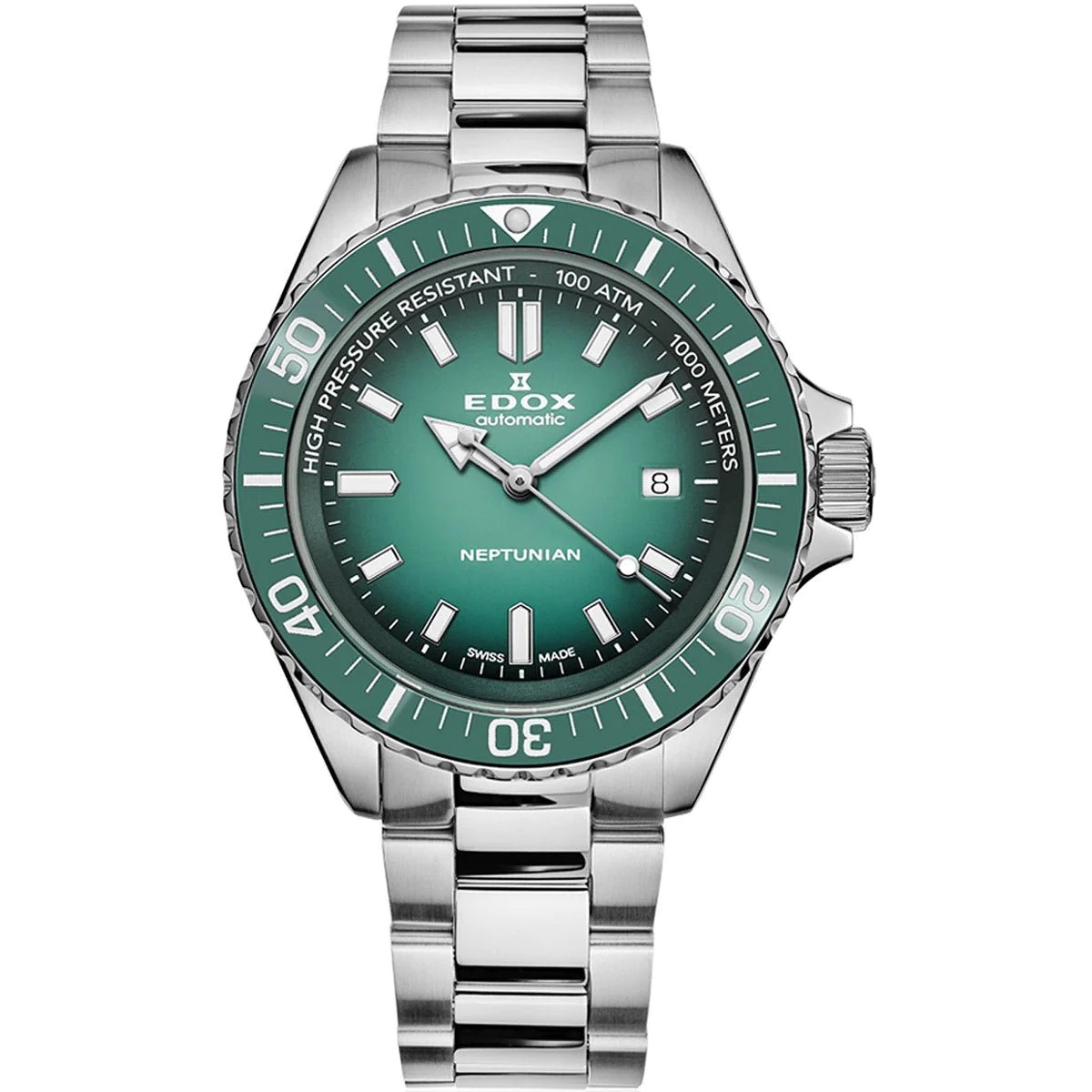 HORLOGES - De Edox SkyDiver Neptunian Automatic 80120 3VM VDN1 is