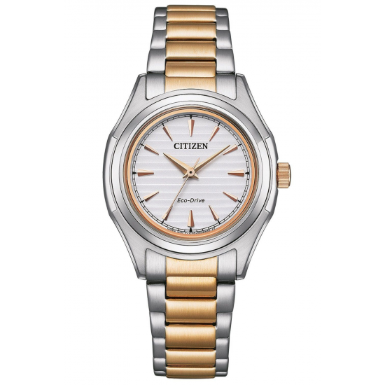 CITIZEN FE2116-85A DAMESHORLOGE ECO-DRIVE STAAL BICOLOR