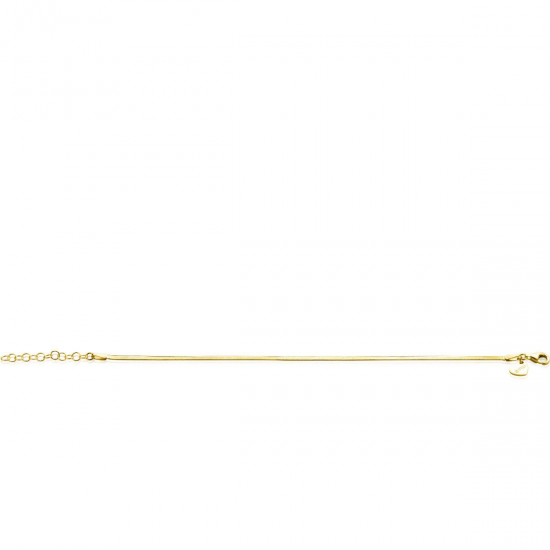 ZINZI ZIA2360 ZILVEREN ARMBAND VERGULD PLATTE SLANG ZINZI ZIA2360 ZILVEREN ARMBAND VERGULD PLATTE SLANG