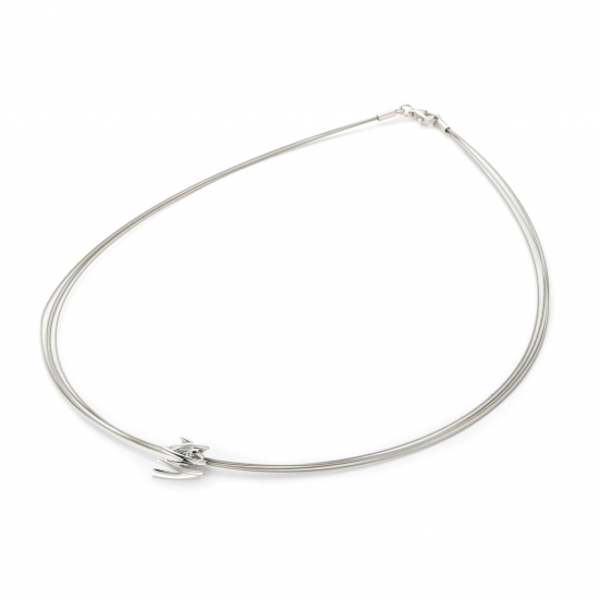 GALA DESIGN J0092 STALEN COLLIER MET ZILVEREN HANGER TOKYO GALA DESIGN J0092 STALEN COLLIER MET ZILVEREN HANGER TOKYO