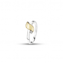 GALA DESIGN J0111 VERGULDE ZILVEREN RING VEIL