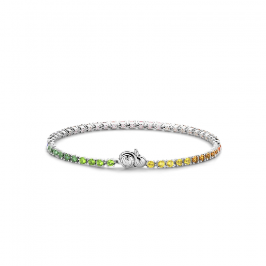 TI SENTO 2995MC ZILVEREN ARMBAND MULTICOLOR ZIRKONIA