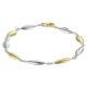 HUISCOLLECTIE 4208392 BICOLOR GOUDEN SCHAKELARMBAND