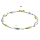 HUISCOLLECTIE 4208392 BICOLOR GOUDEN SCHAKELARMBAND