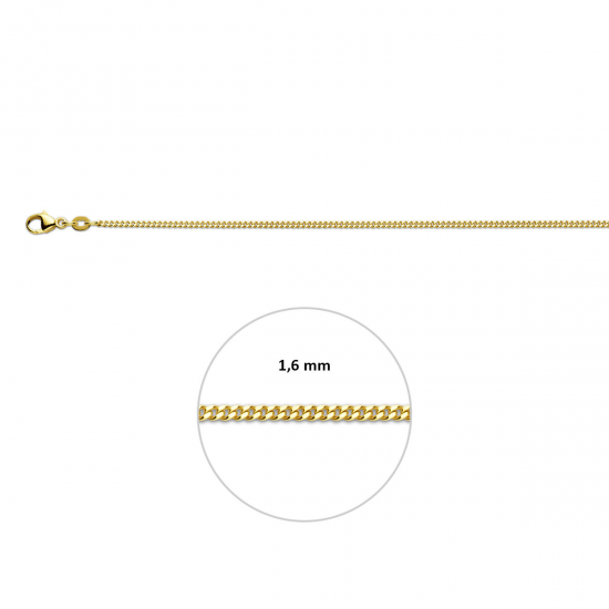 HUISCOLLECTIE 4004598 GOUDEN COLLIER GOURMET 45 CM.
